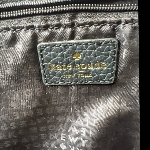 Kate Spade Large Black Leather Tote - Picture 4 of 9